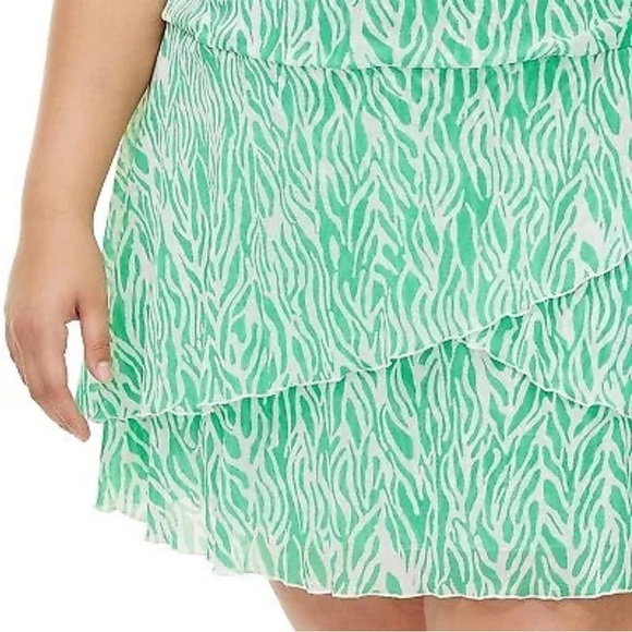 Women's‎ Strappy Mesh Sea Twig Green Mini Dress - DVF x Target Size 3X NWT - Picture 3 of 3